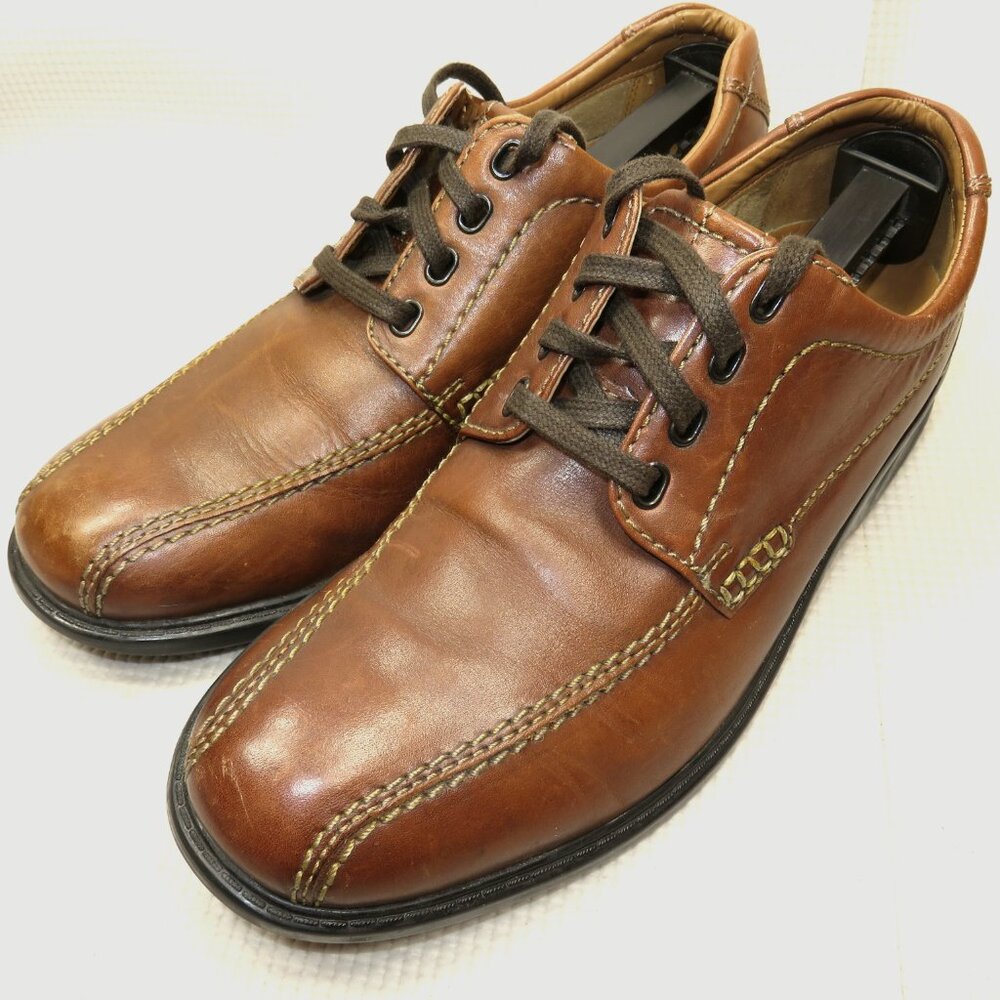 Clarks Colson Shoes 26068037 Oxford Lace up Leather Brown Casual Mens 8 M